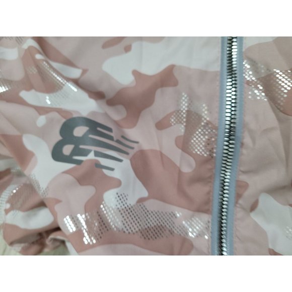 New Balance Womens Size M Medium Running Rain Jacket Windbreaker RN 130893 Pink - Picture 4 of 8